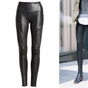 Spanx Faux Leather Moto Legging XS EUC